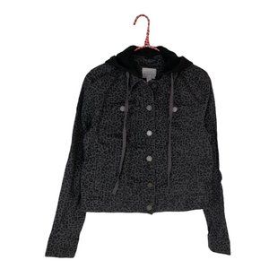 Stitch Fix Market & Spruce Leopard Denim Jacket NWT Small
